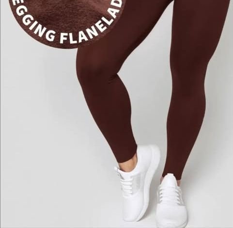 Legging flanelada marrom